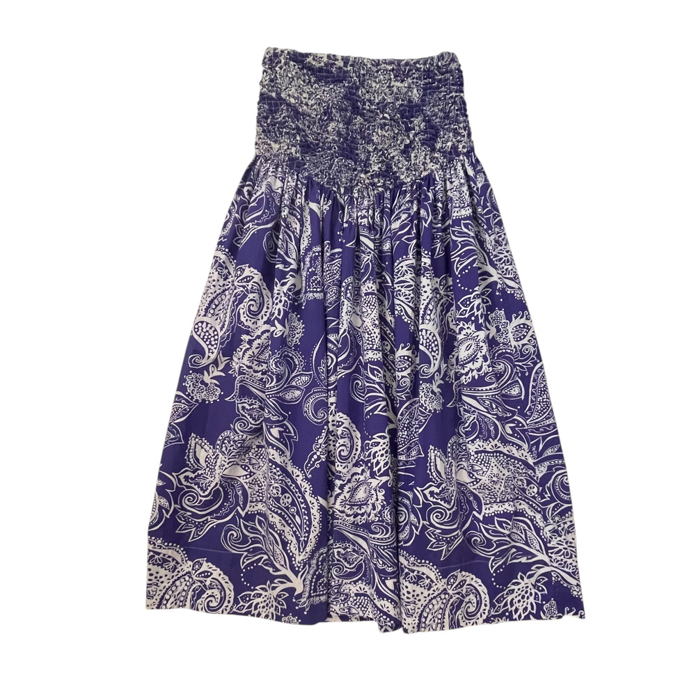 MARA HOFFMAN Nicole Midi Skirt In Emonia Print - Purple- Organic Cotton - Size M - Picture 3 of 6